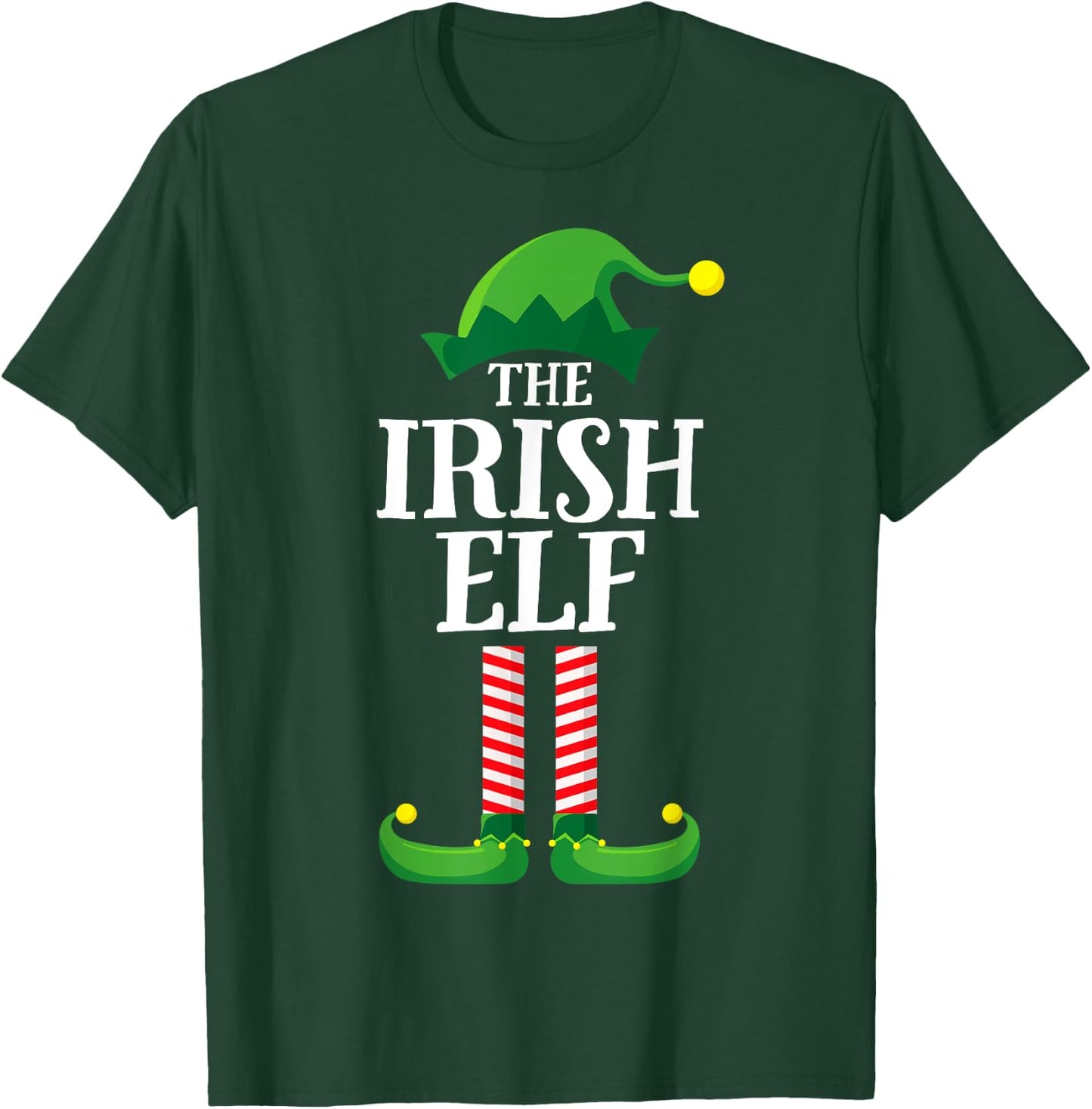 Irish Elf Matching Family Group Christmas Party Pyjamas T-Shirt - T-Shirt | Forest