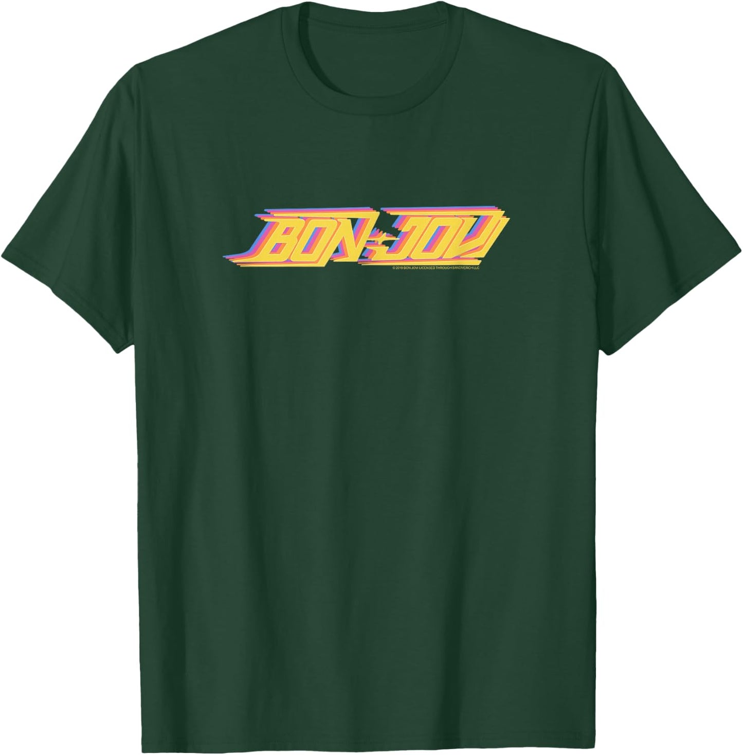 Bon Jovi Color Step T-Shirt - T-Shirt | Forest