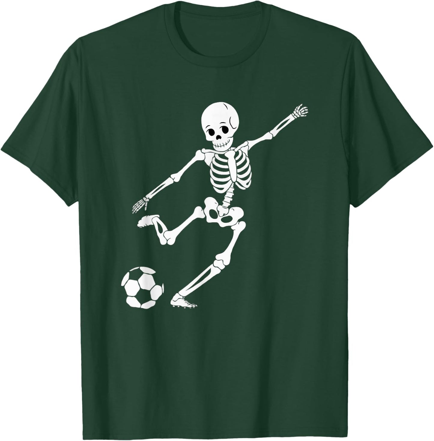 Soccer Skeleton Halloween Men Boys Soccer Player Halloween T-Shirt - T-Shirt | Forest