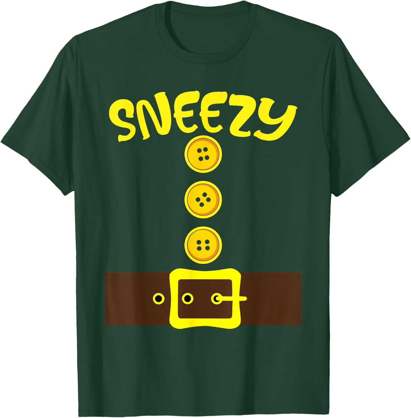 Dwarf Easy Halloween Men Women Dwarf Group Costume Matching T-Shirt - T-Shirt | Forest