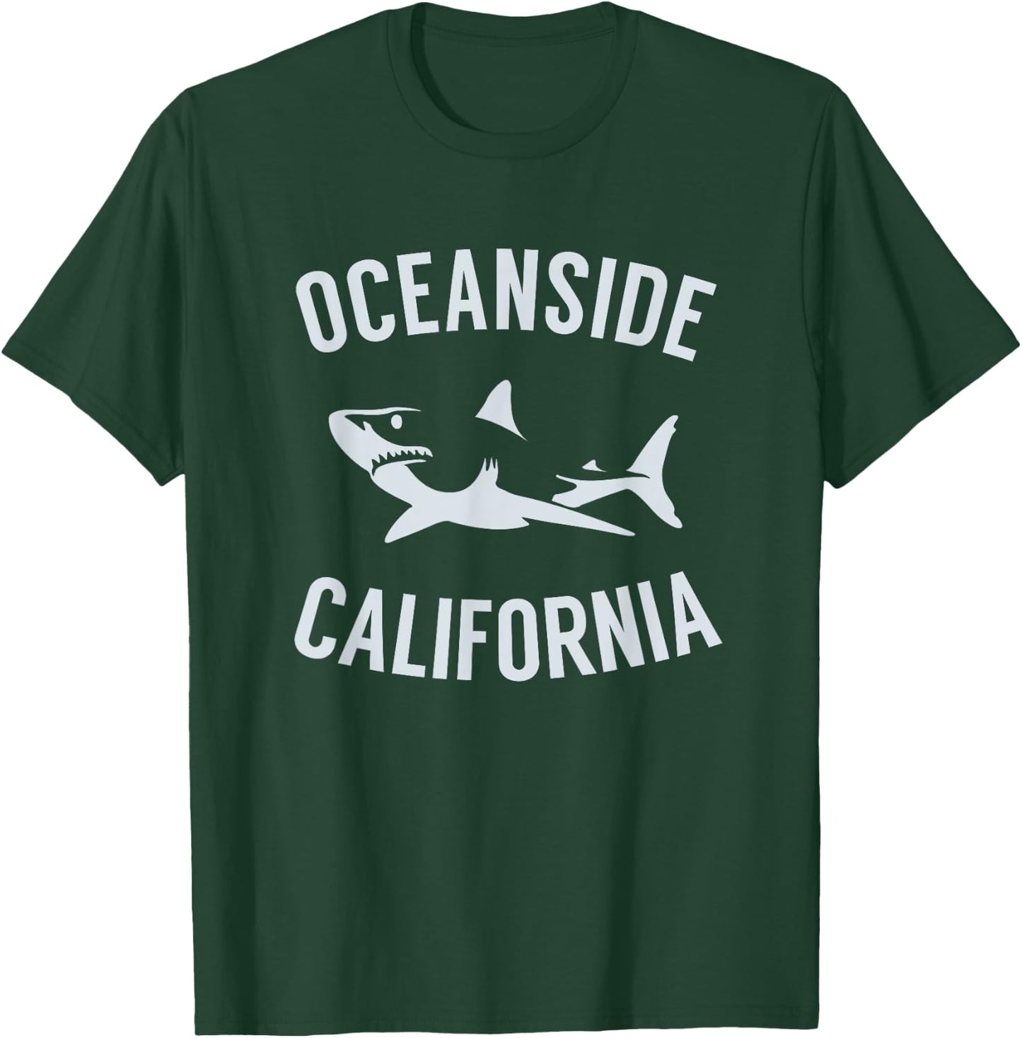 Oceanside California T Shirt Shark CA Souvenirs T-Shirt - T-Shirt | Forest