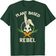 Plant Based Rebel Funny Vegan Vegetarian Bunny Gift T-Shirt - T-Shirt | Forest