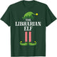 Librarian Elf Matching Family Group Christmas Party Pyjamas T-Shirt - T-Shirt | Forest