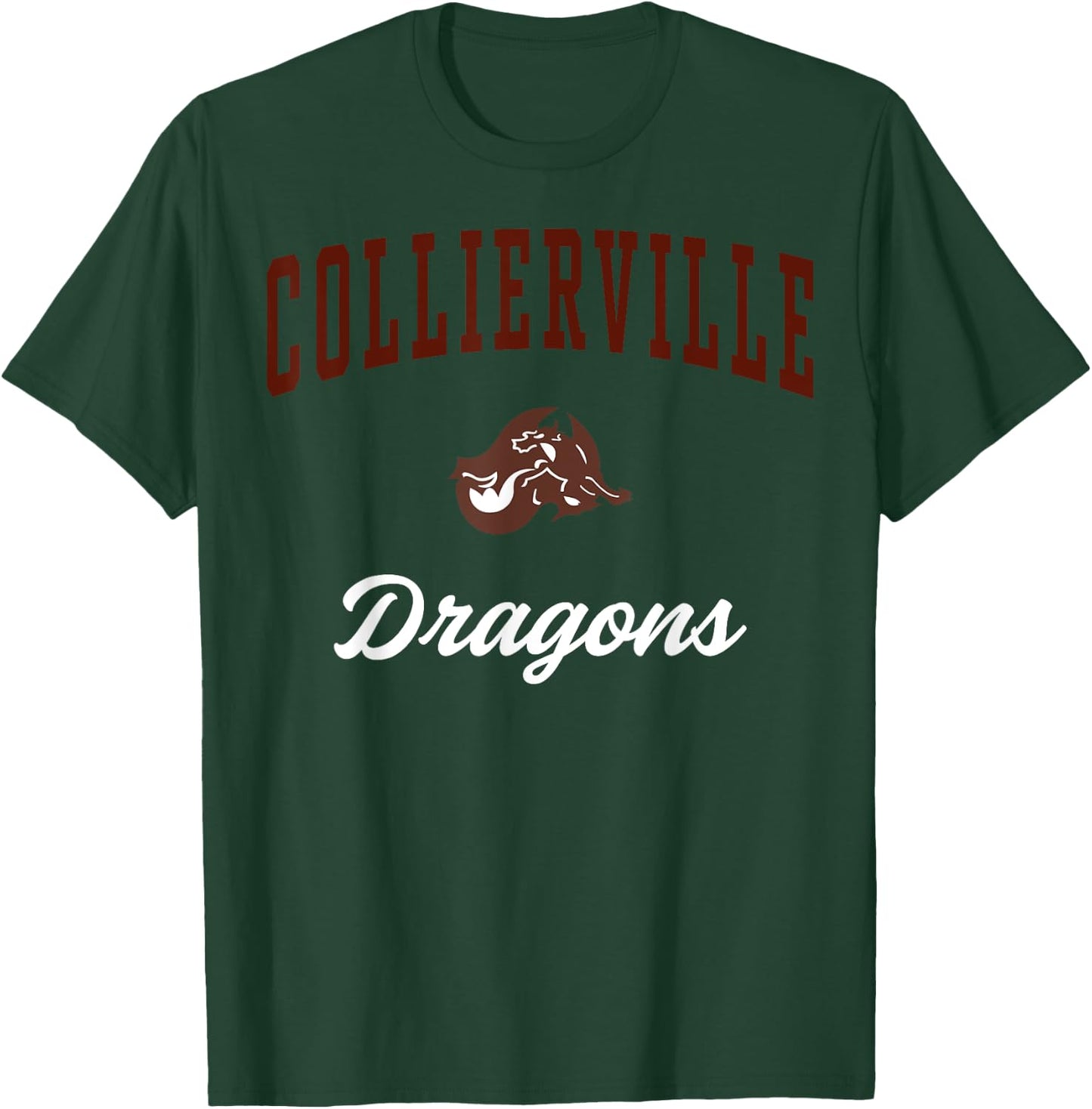 Collierville High School Dragons C3 T-Shirt - T-Shirt | Forest