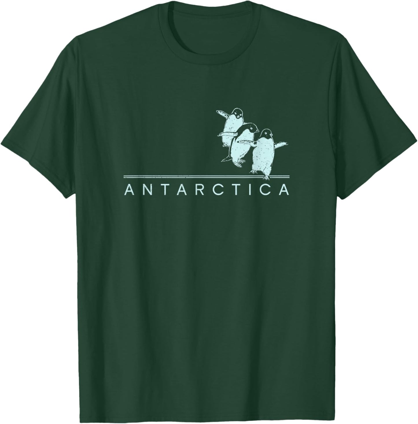 Antarctica Penguins Graphic Souvenirs T-Shirt - T-Shirt | Forest