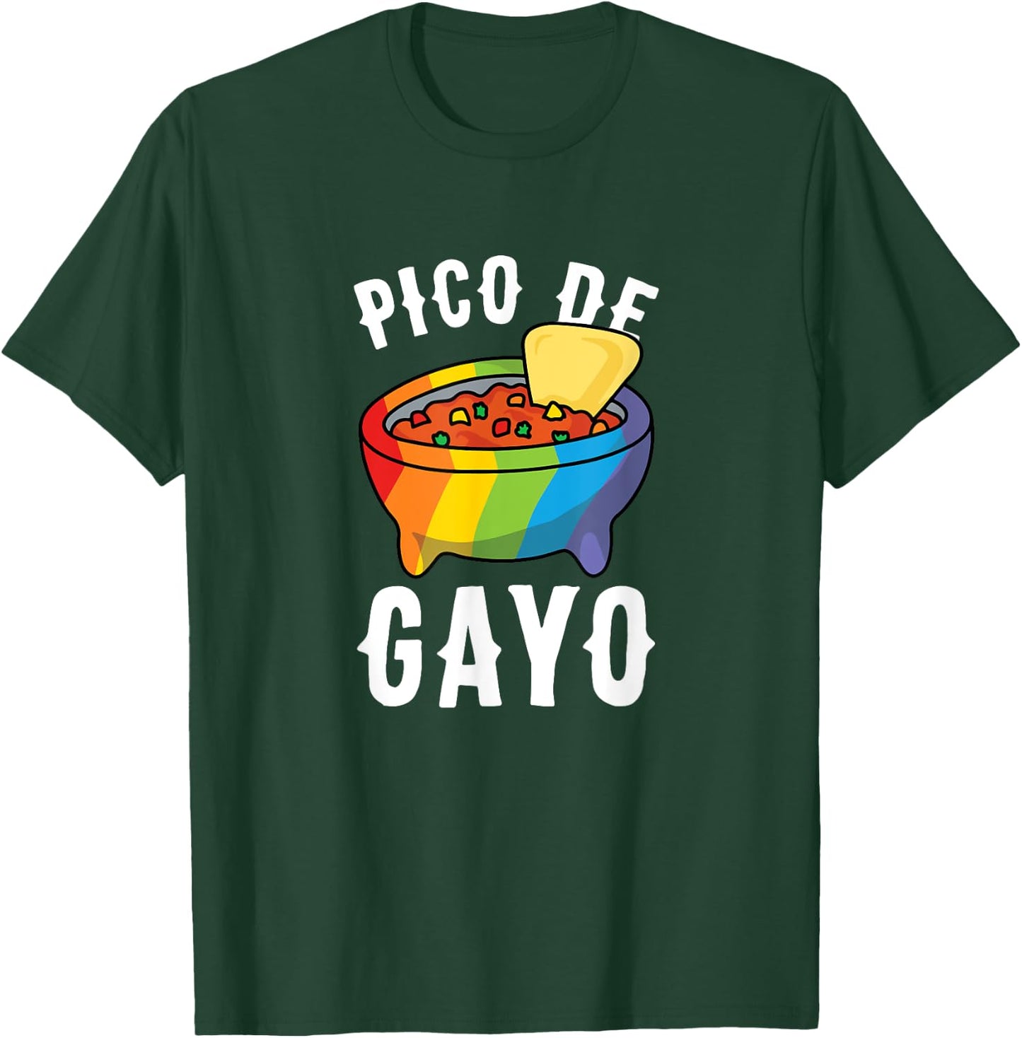 Funny Gay Pride Pico De Gayo for taco lover's Gift T-Shirt - T-Shirt | Forest