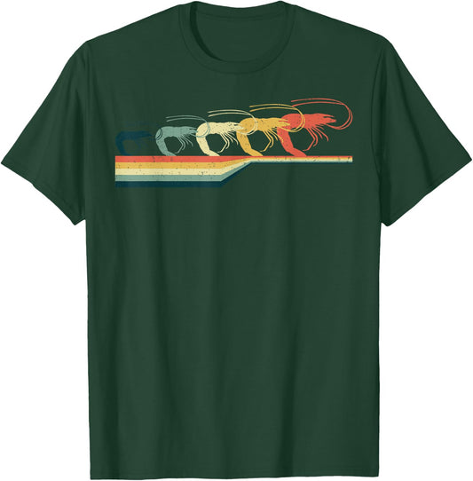 SHRIMP Vintage Retro Style Cute Gifts T-Shirt - T-Shirt | Forest