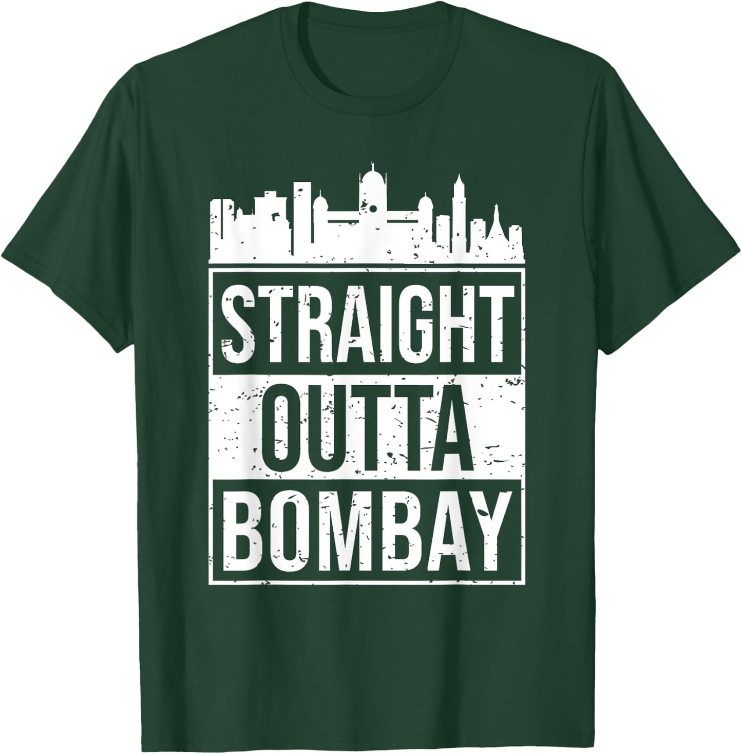 Straight Outta Mumbai Bombay Marathi Bollywood T-Shirt - T-Shirt | Forest