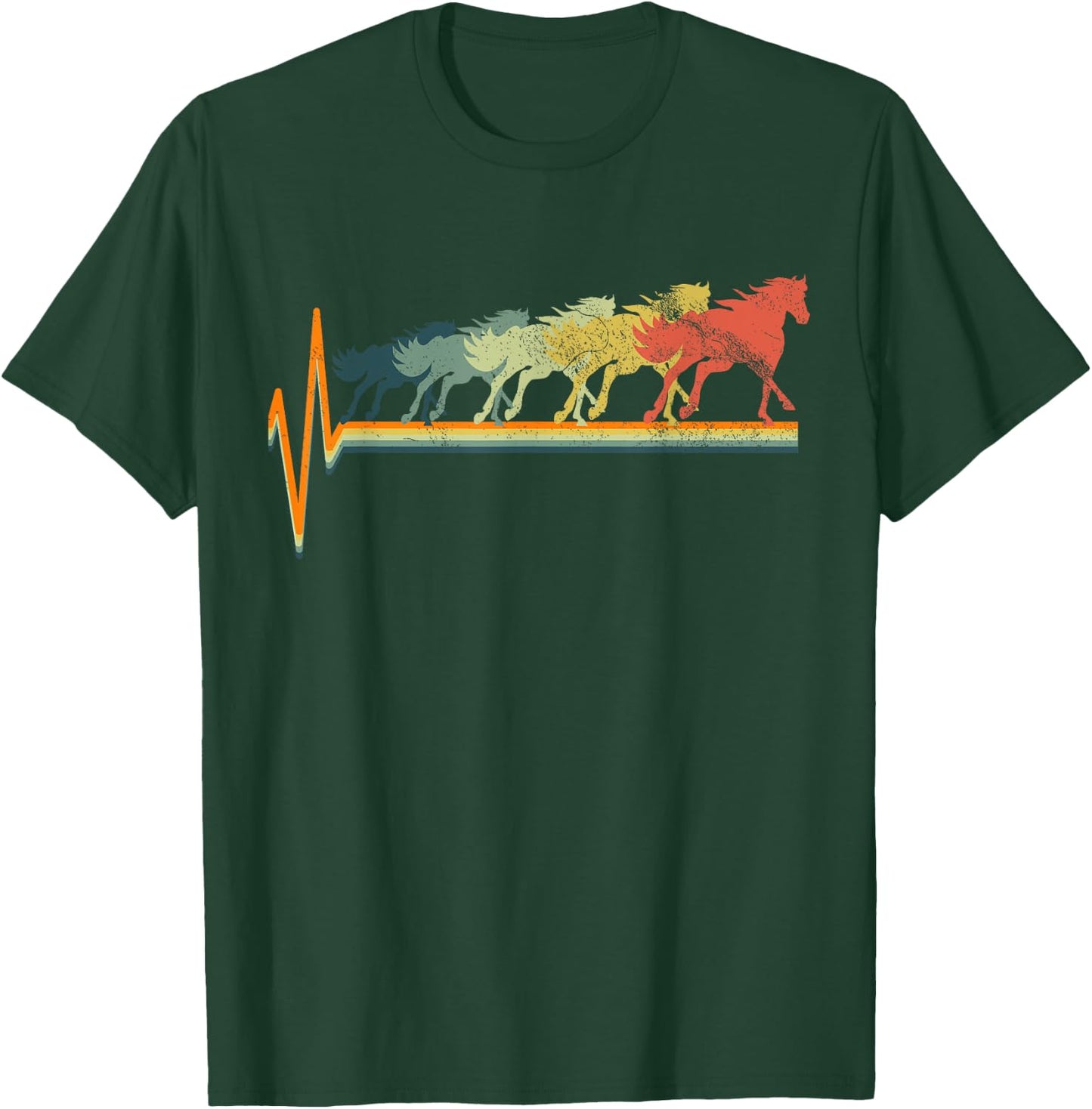 Horse Girl Barn Gift Spirit T-Shirt - T-Shirt | Forest