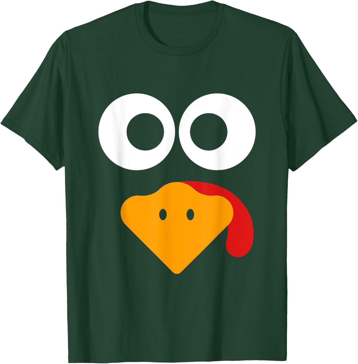 Thanksgiving Shirts Kids Men Turkey Face Family T-Shirt - T-Shirt | Forest