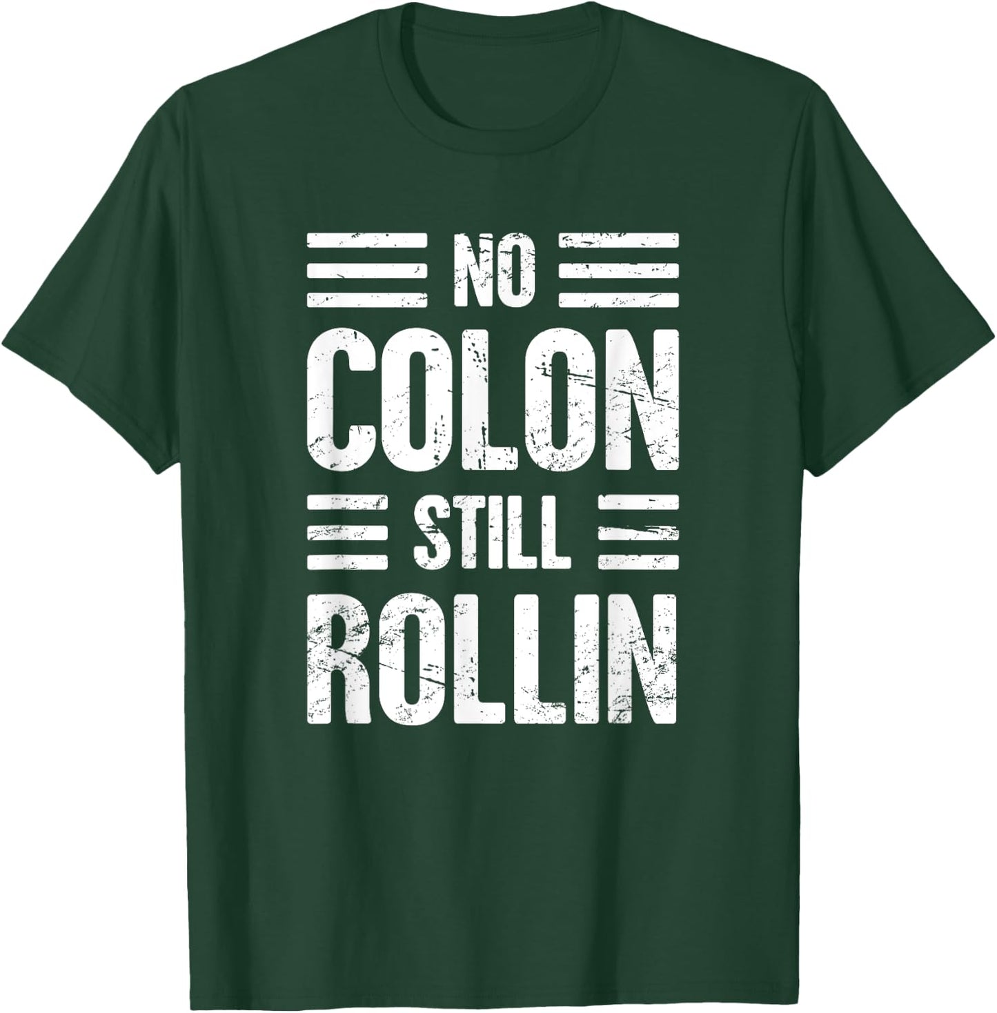 Colon Get Well Soon Gifts For Colectomy Patients -Adults Black Cotton Polyester Short Sleeve Small Classic Fit Modern Funny Colon Surgery Graphic Design T-Shirt - T-Shirt | Forest