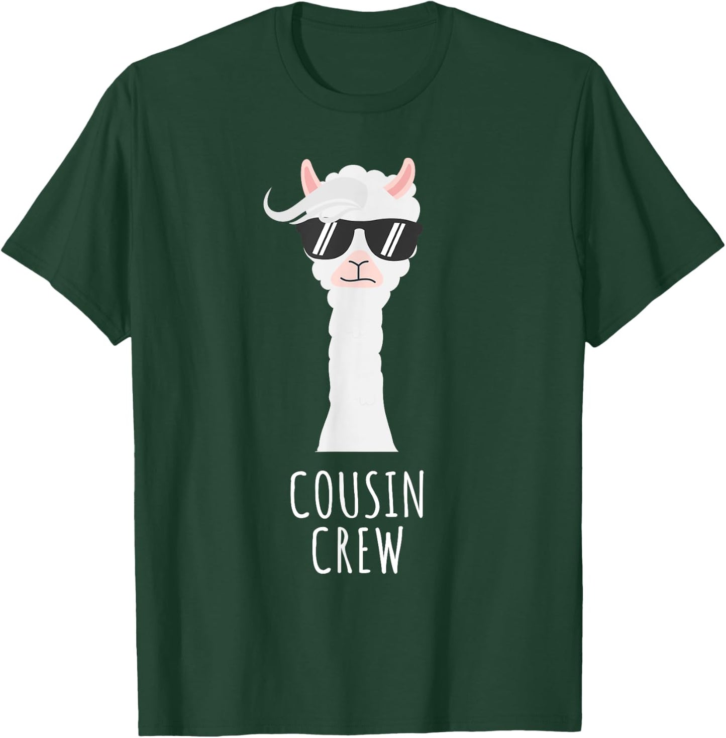 Cousin Crew Llama Shirts Funny No Prob Llama T-Shirt - T-Shirt | Forest