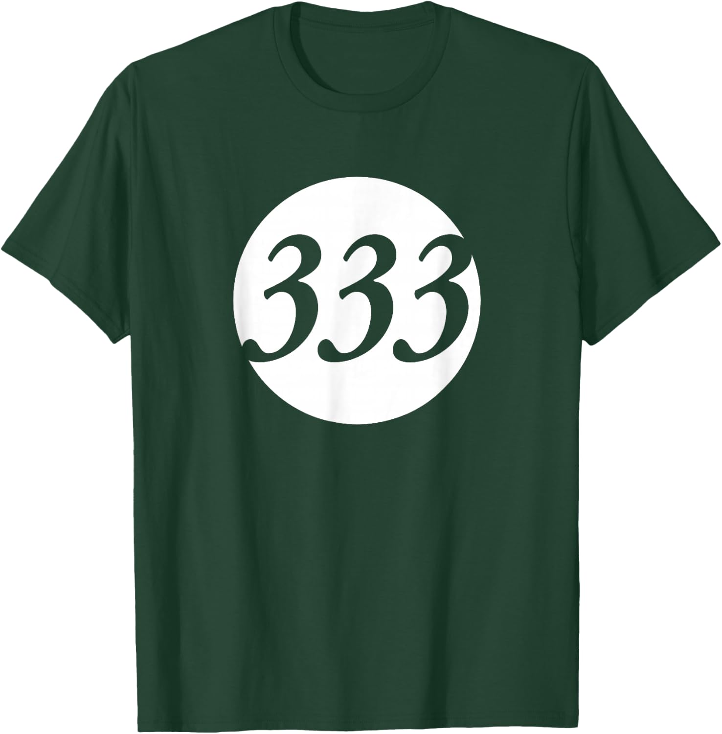 Number 333 T-Shirt - T-Shirt | Forest