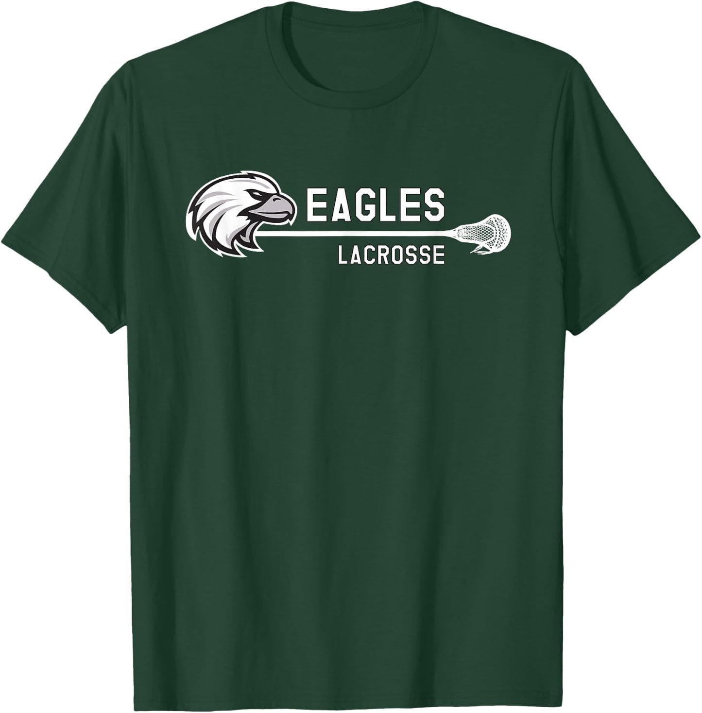 Franklin County Lacrosse Club Horizontal Eagle T-Shirt - T-Shirt | Forest