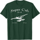 PA-18 Super Cub Airplane Classic Vintage Airplane Pilot T-Shirt - T-Shirt | Forest