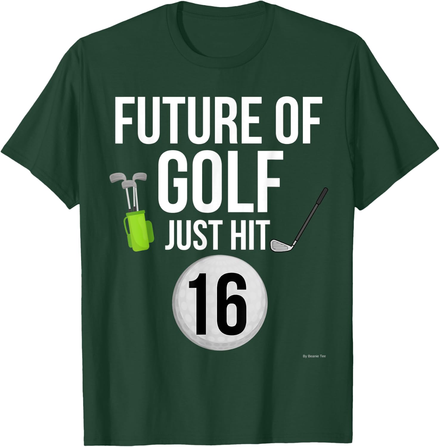 16th Birthday Golf T Shirt 16 Year Old Birthday Gift T-Shirt - T-Shirt | Forest