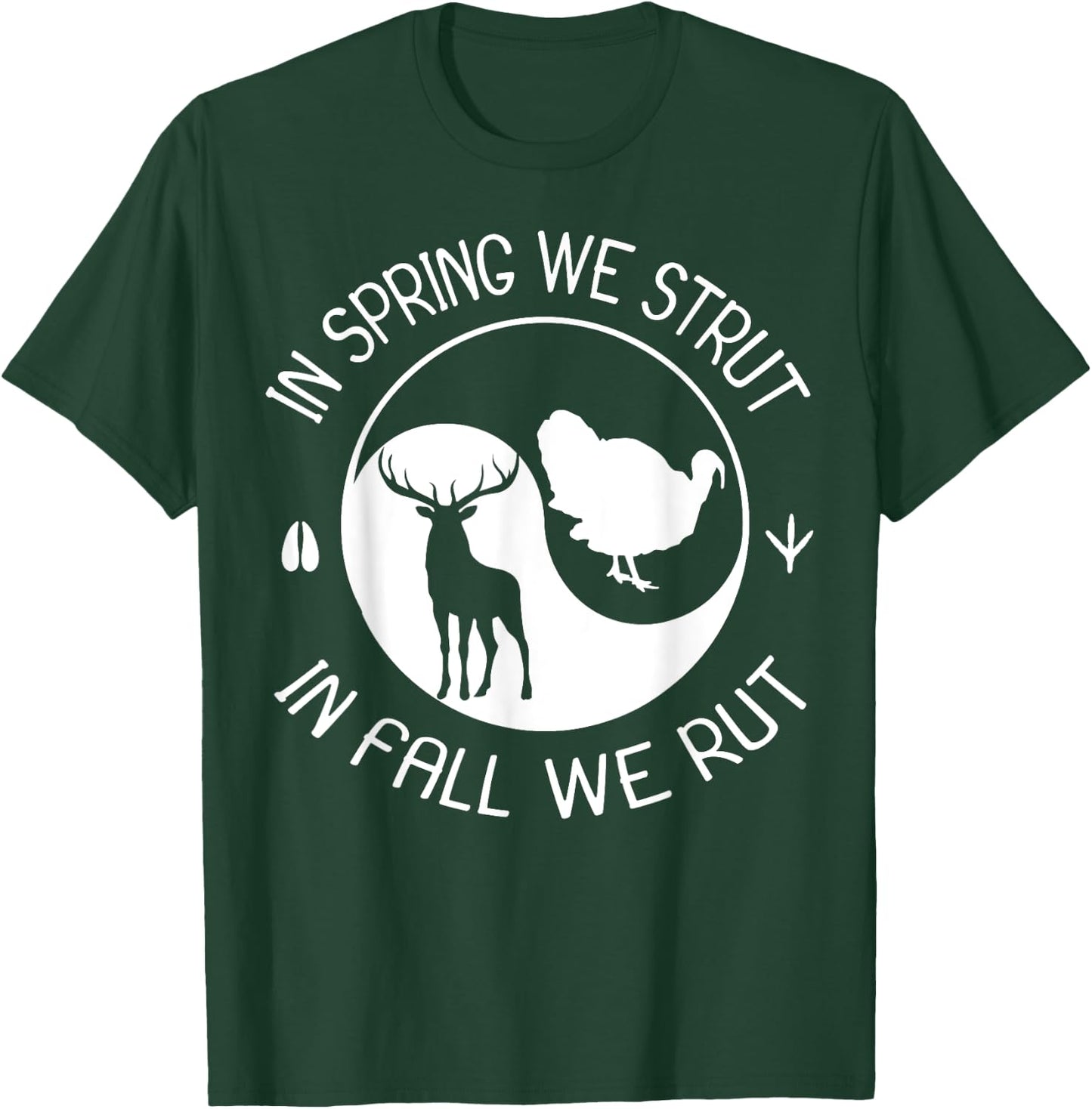 Turkey And Deer Hunting Hunter T-Shirt - T-Shirt | Forest