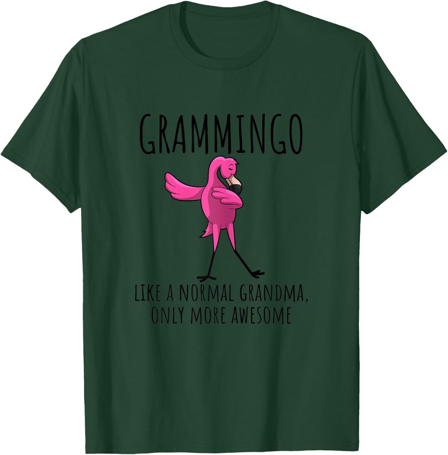 Grammingo Like A Grandma Only Awesome Dabbing Flamingo Gift T-Shirt - T-Shirt | Forest