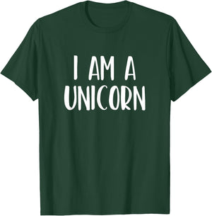 I Am A Unicorn Halloween I'm Simple Costume Easy Funny T-Shirt - T-Shirt | Forest