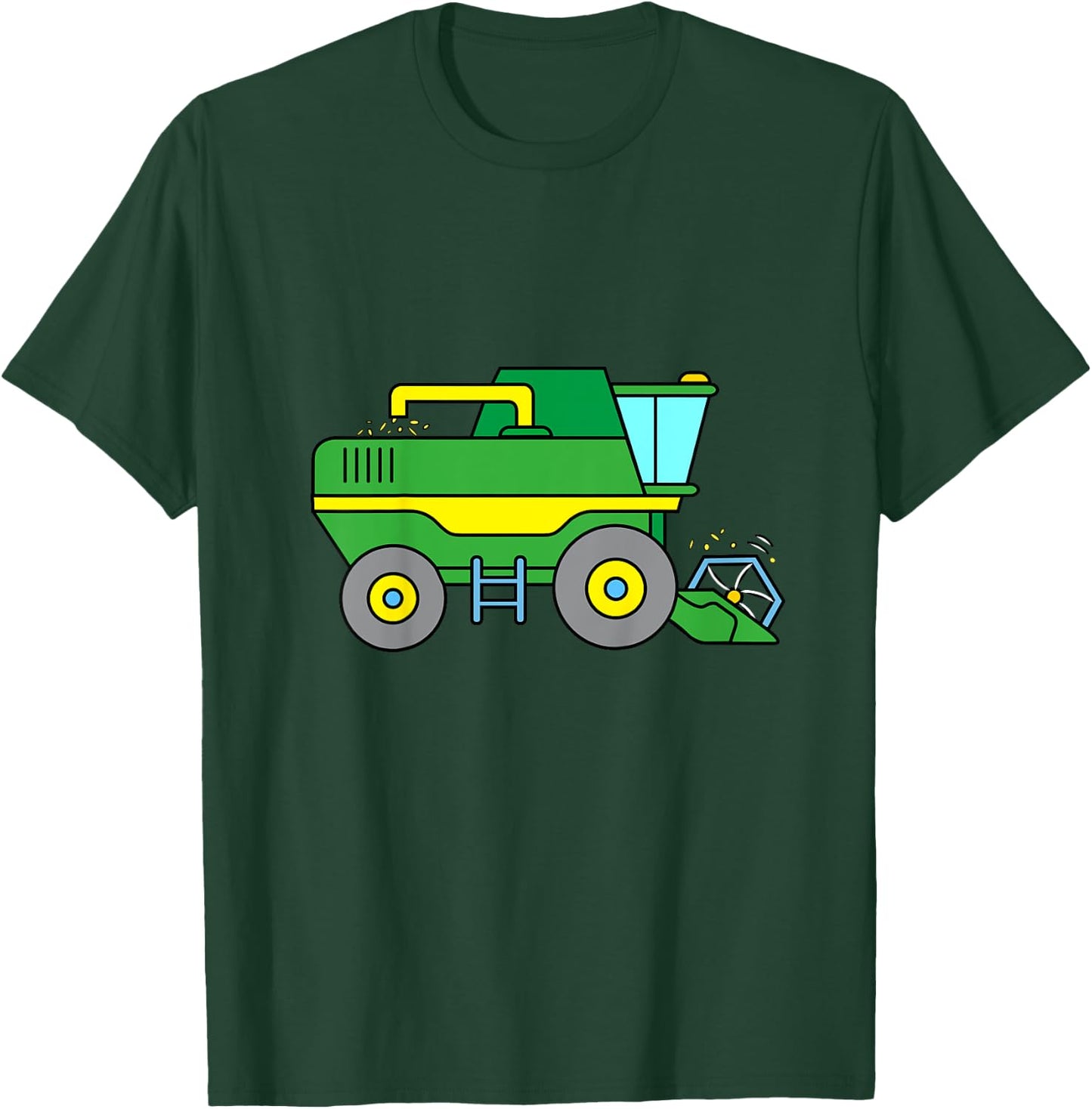 Tractor : Combine Harvester Shirt T-Shirt - T-Shirt | Forest