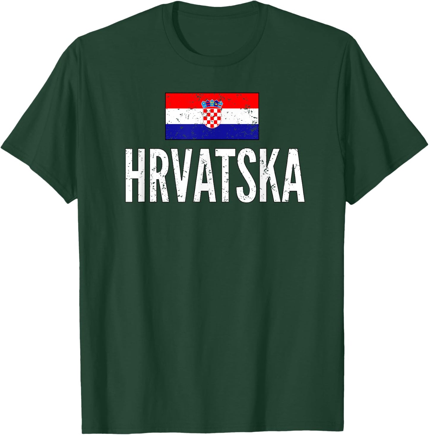 Croatia Soccer Football Jersey Vintage T-Shirt - T-Shirt | Forest