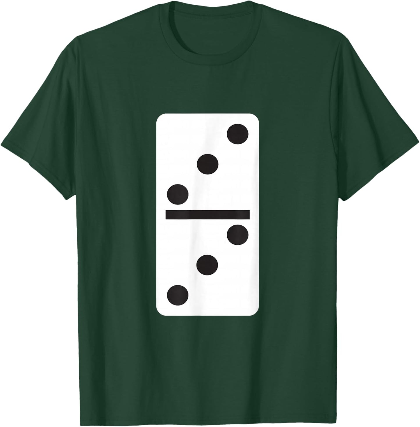 Double Three Dominoes Halloween Costume Domino Game T-Shirt - T-Shirt | Forest