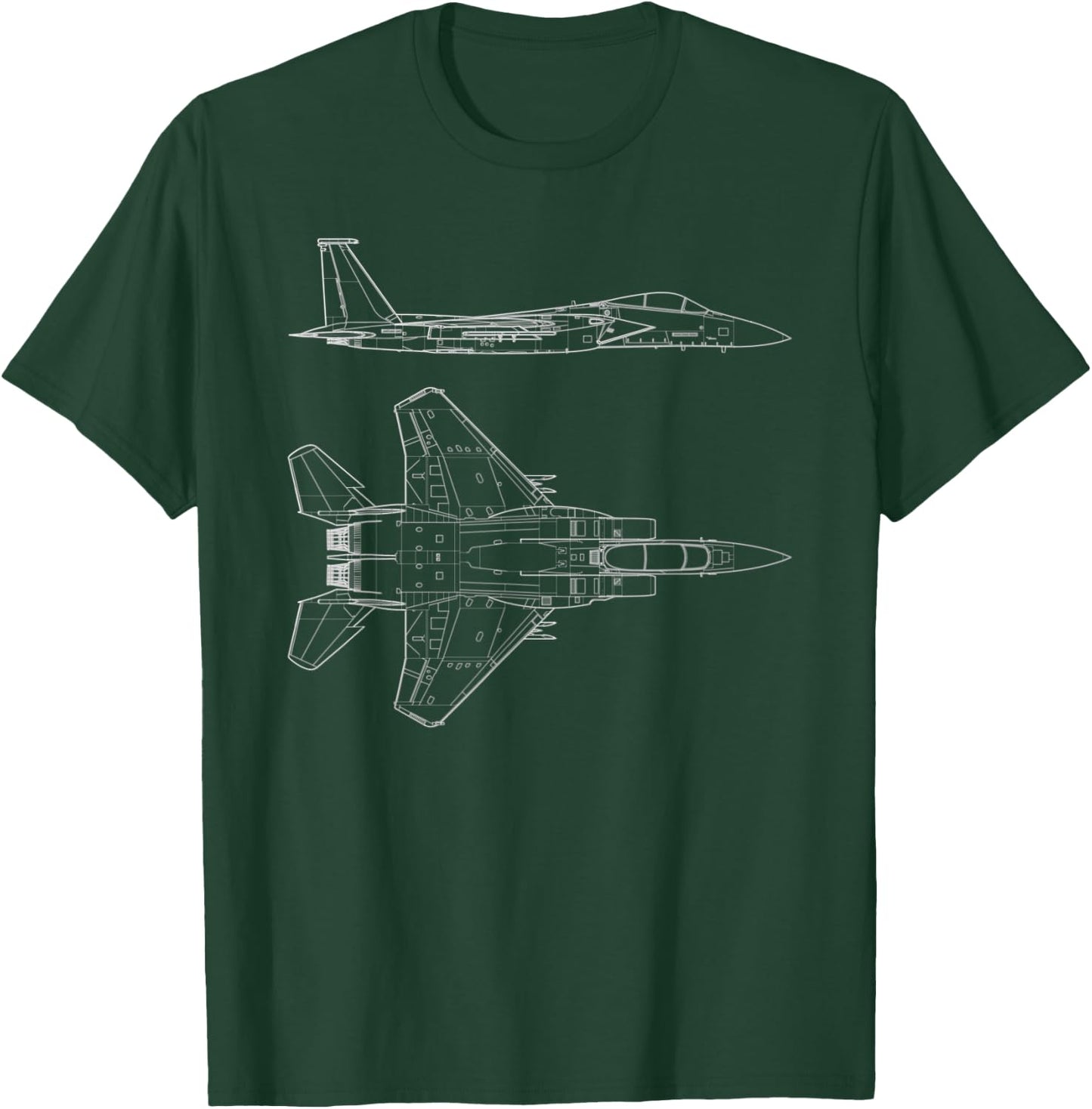F-15 Eagle Strike Fighter Plane Jet T-Shirt - T-Shirt | Forest