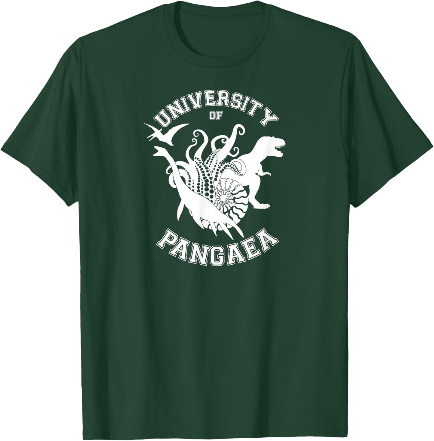 Pangaea University Dinosaur, Paleontologist, Geologist T-Shirt - T-Shirt | Forest