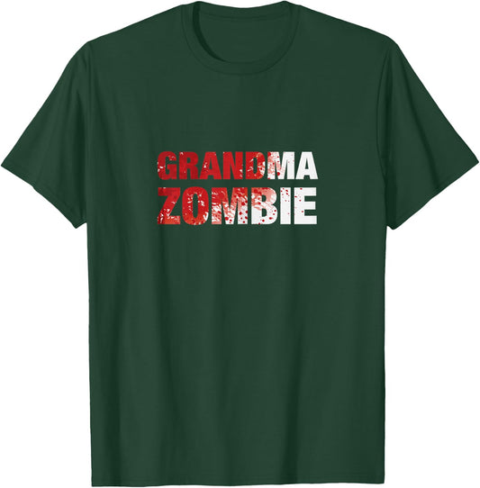 Grandma Zombie - Granny Halloween Costume T-Shirt - T-Shirt | Forest