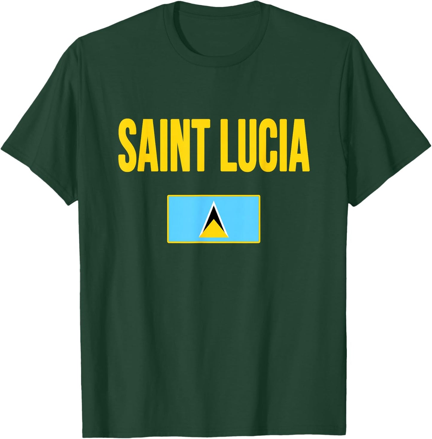 Saint Lucia Lucian Flag St Lucia T-Shirt - T-Shirt | Forest