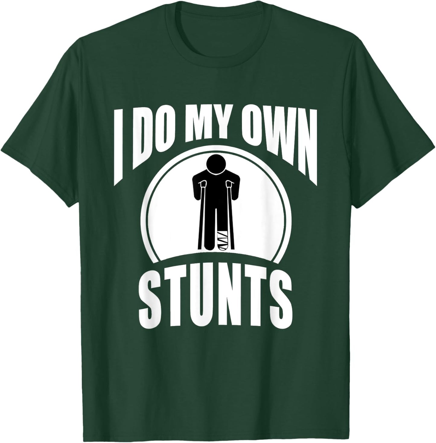 Broken Leg Injury Ankle Knee Funny Get Well Soon Gift T-Shirt - T-Shirt | Forest