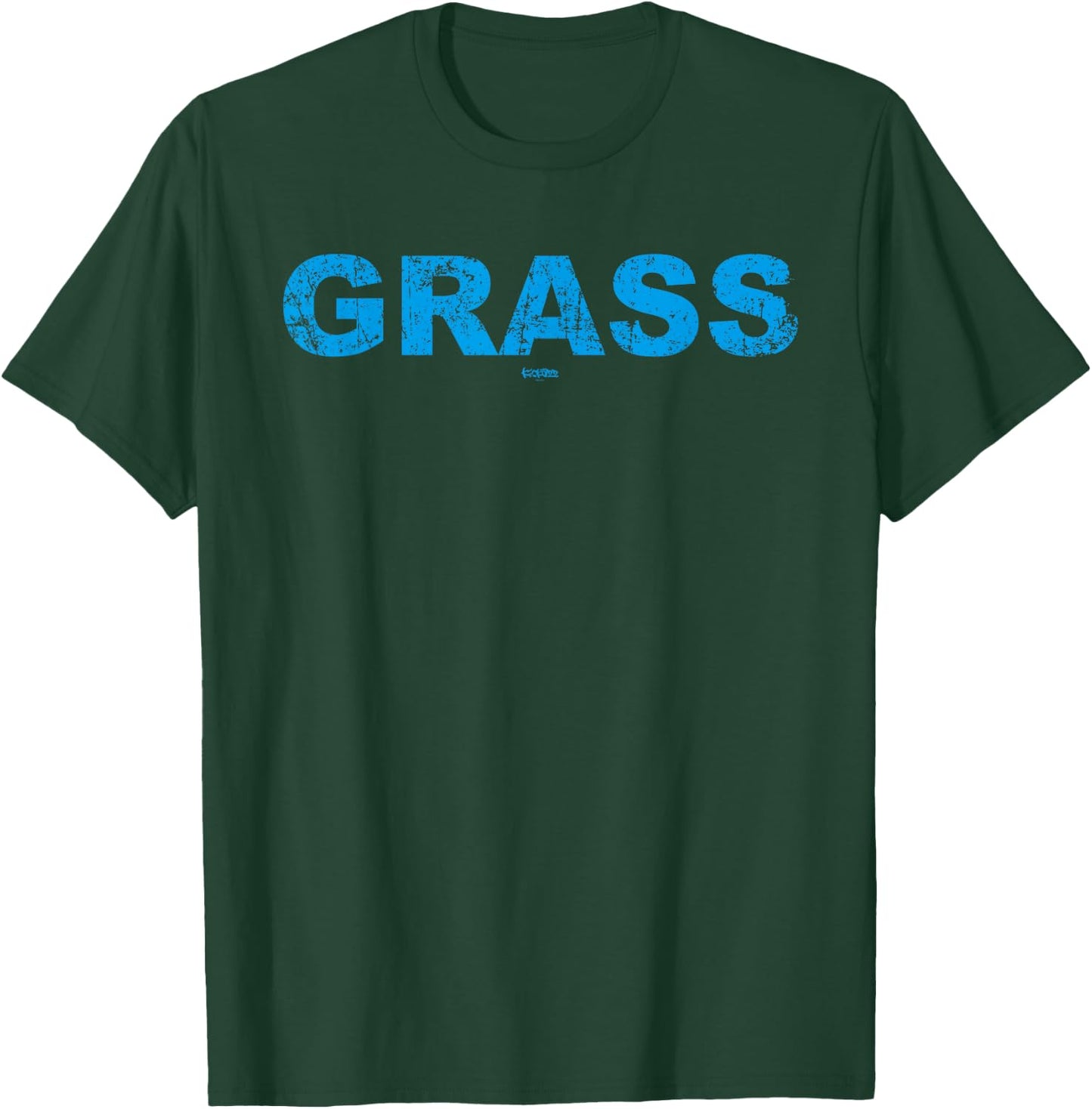 Blue "GRASS" - Funny Bluegrass T-Shirt - T-Shirt | Forest