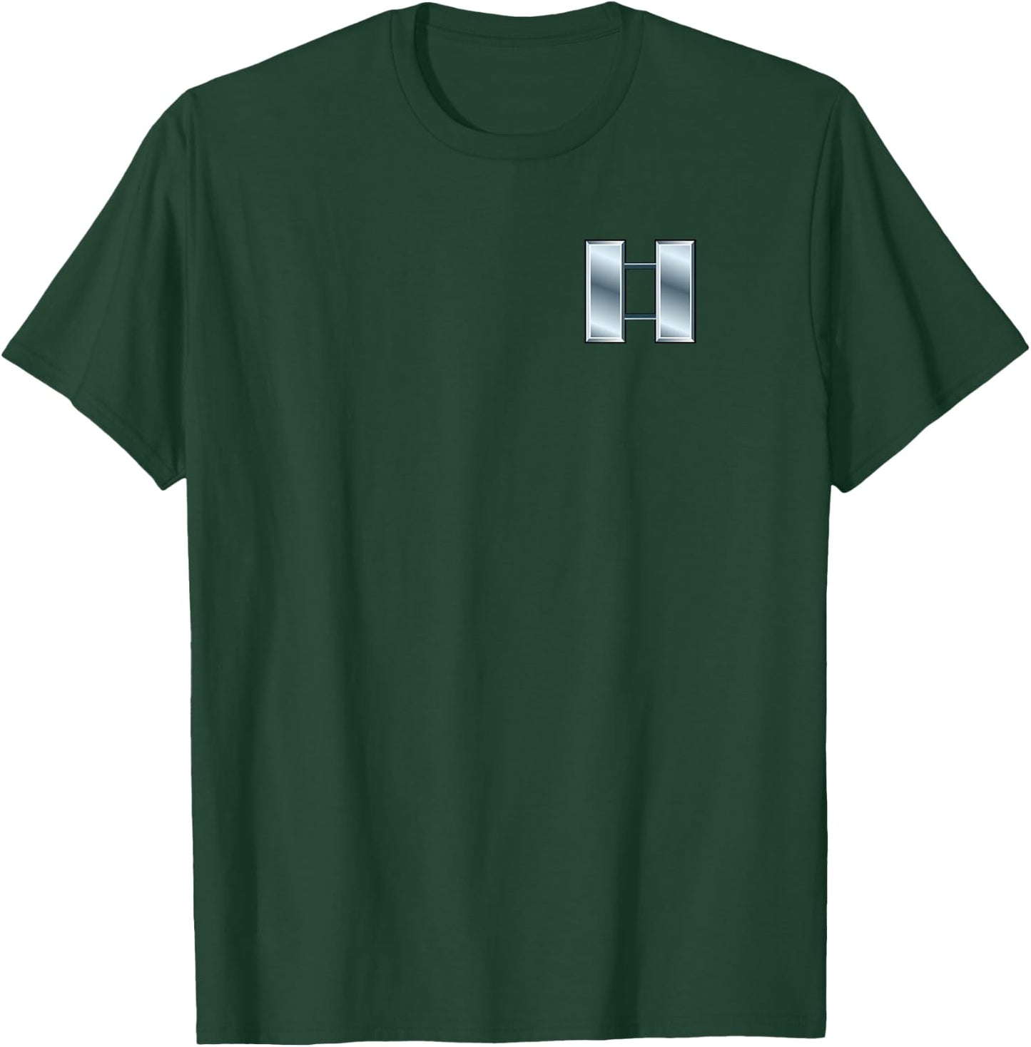 US Army Rank - Captain (O-3) - CPT Chest T-Shirt - T-Shirt | Forest