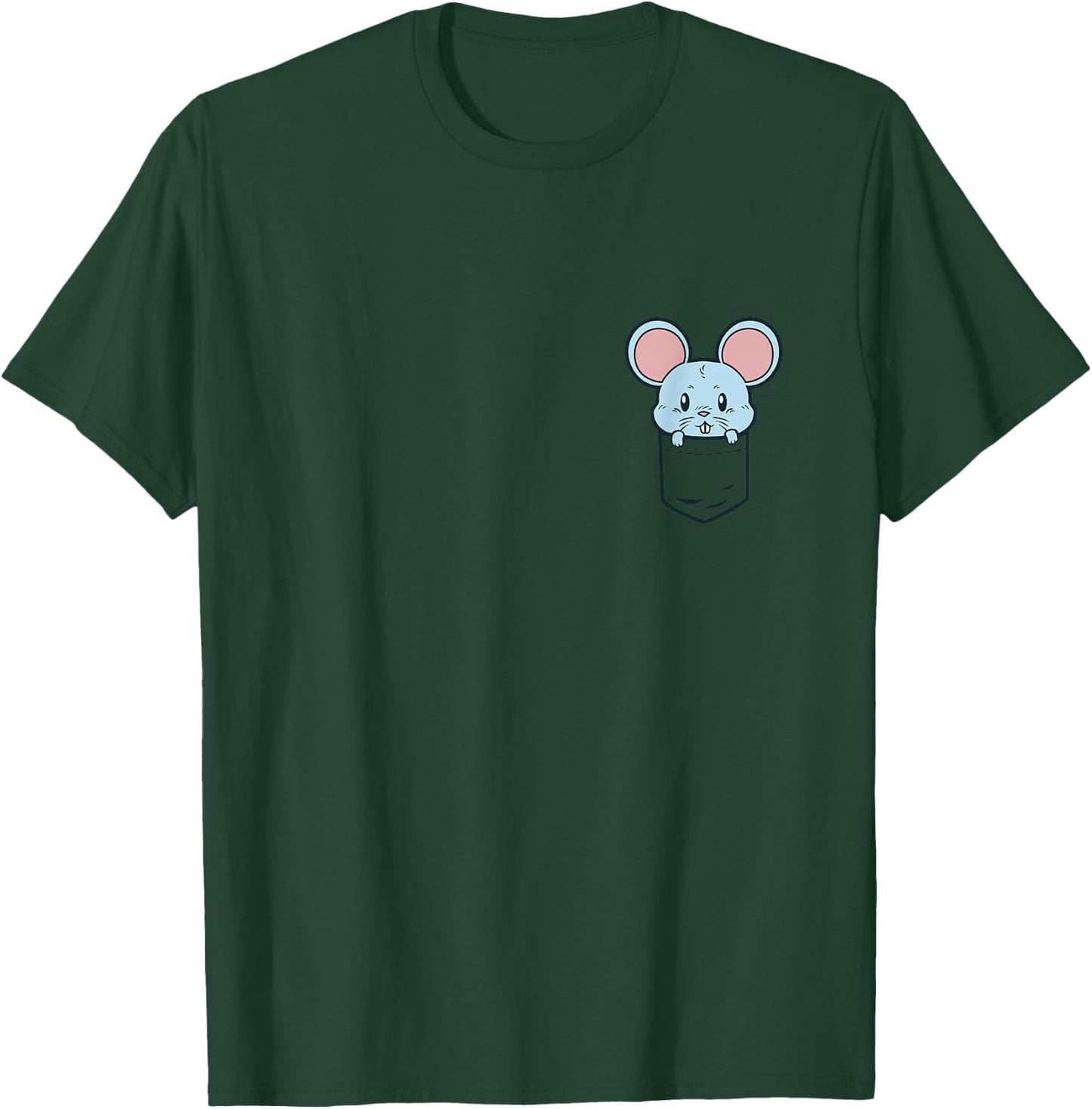 Pocket Mouse Cute Rat Face Rodent Pet Lover Men Women Gift T-Shirt - T-Shirt | Forest