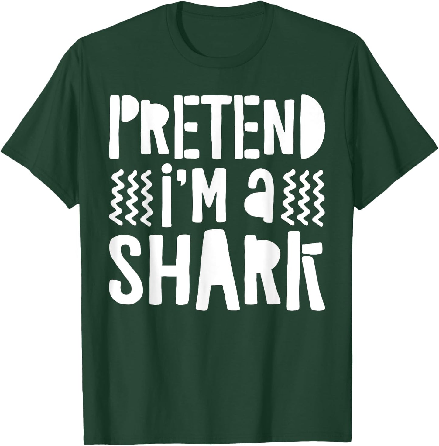 Pretend I'm A Shark Shirt Adult Kids Matching Shark Costume T-Shirt - T-Shirt | Forest