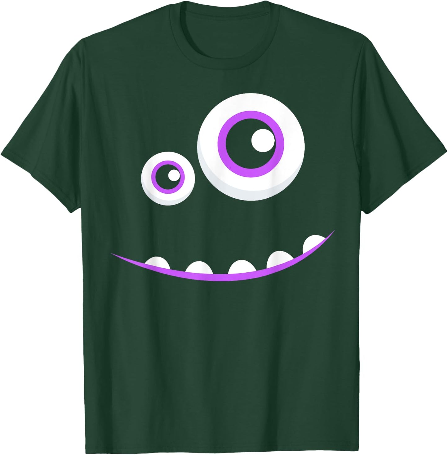Cute Monster Face Shirt Halloween Group Costume Gift T-Shirt - T-Shirt | Forest
