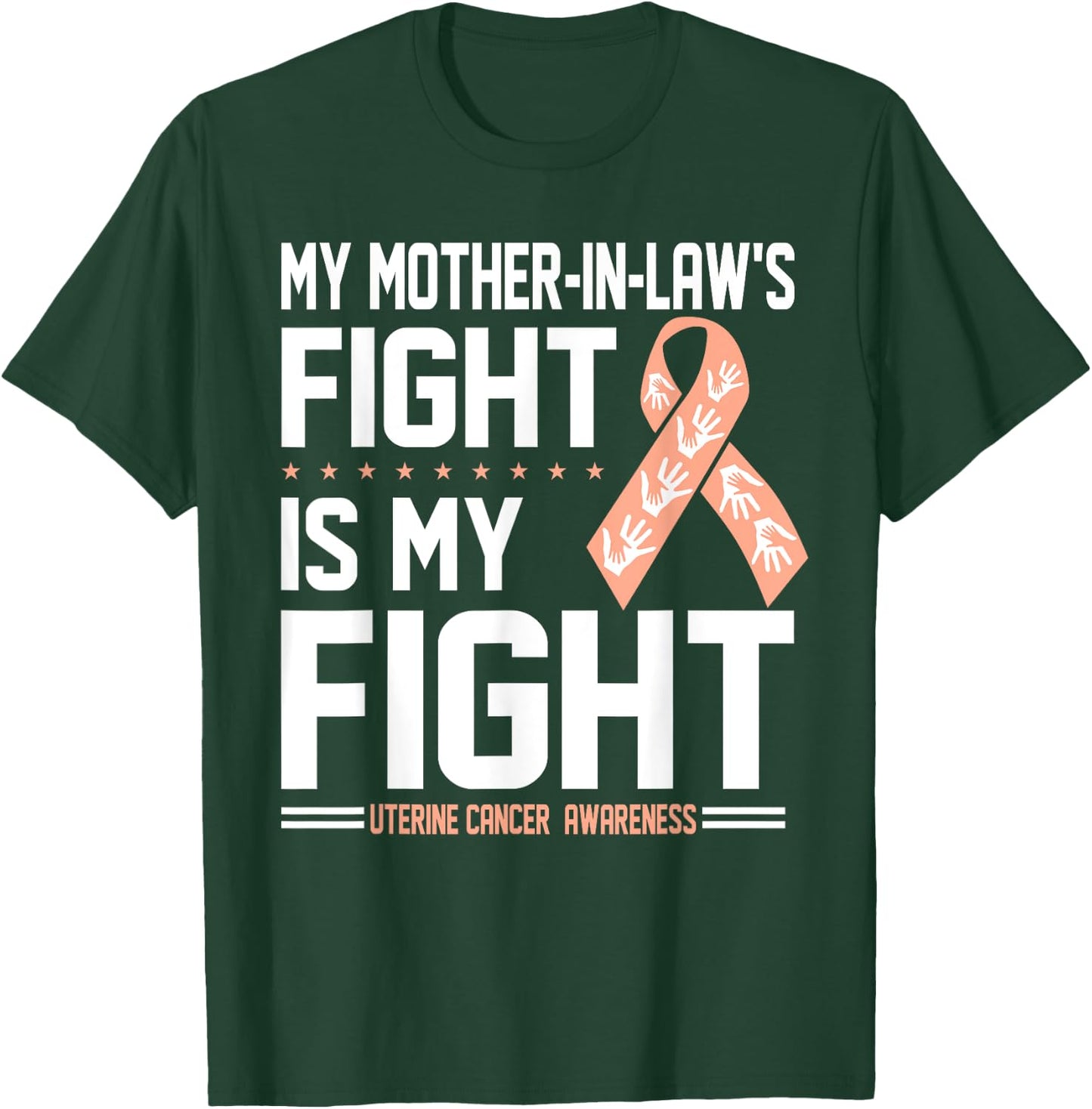 My Mother-In-Law Uterine Cancer Awareness Shirt T-Shirt - T-Shirt | Forest