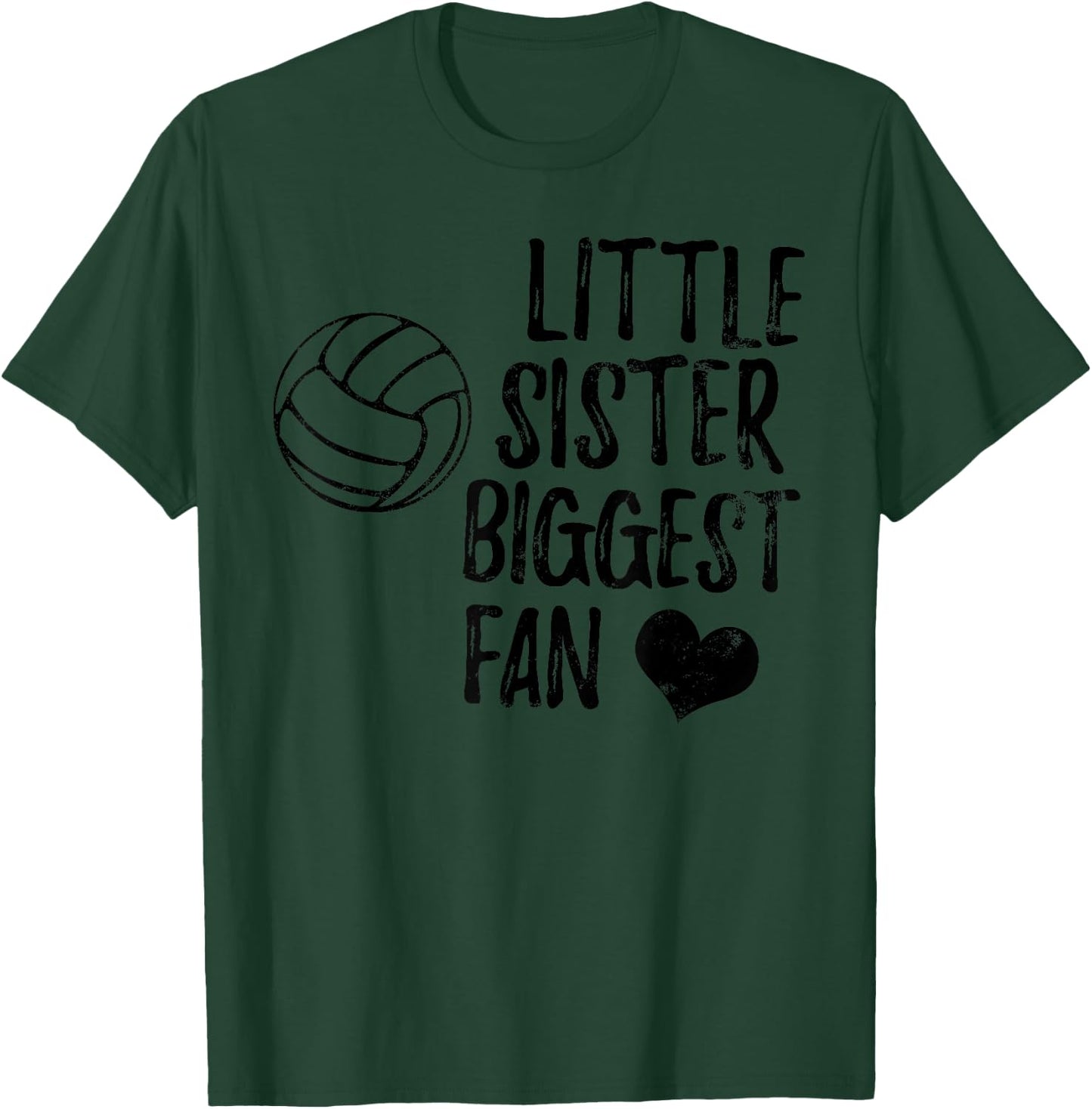 Volleyball Sister Shirt Team Vintage Gift Girls Boys T-Shirt - T-Shirt | Forest