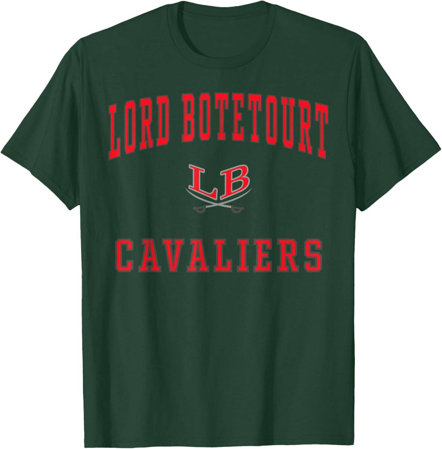 Lord Botetourt High School Cavaliers C1 T-Shirt - T-Shirt | Forest