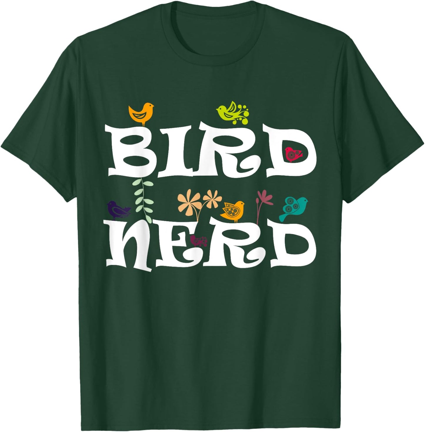 Bird Nerd Shirt Ornithology Science Kids Birdwatcher T-Shirt - T-Shirt | Forest