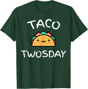 Taco Twosday Birthday Party Dos Toddler Cinco De Mayo T-Shirt - T-Shirt | Forest