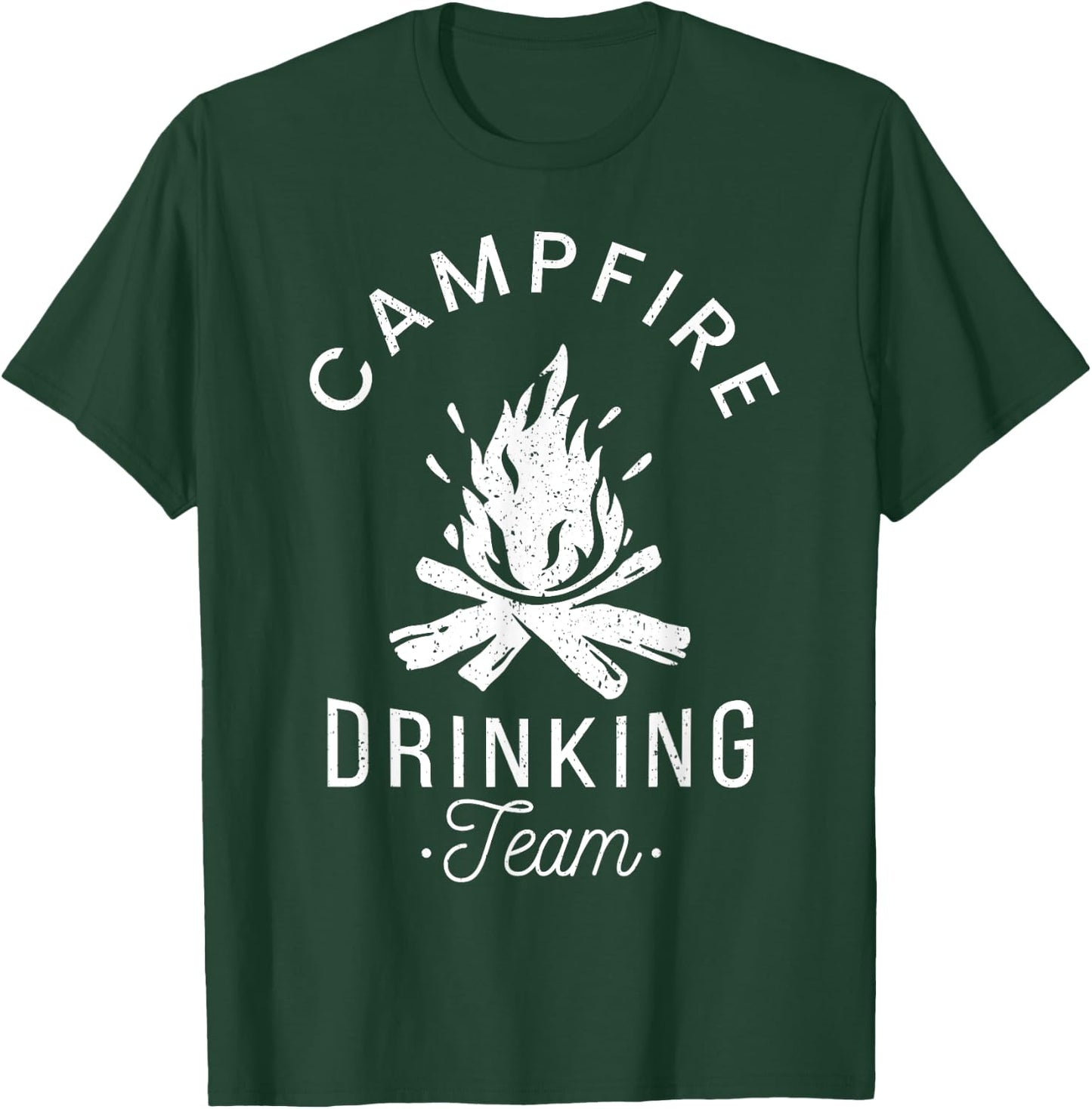Campfire Drinking Team Camp Lovers Scout Camper T-Shirt - T-Shirt | Forest