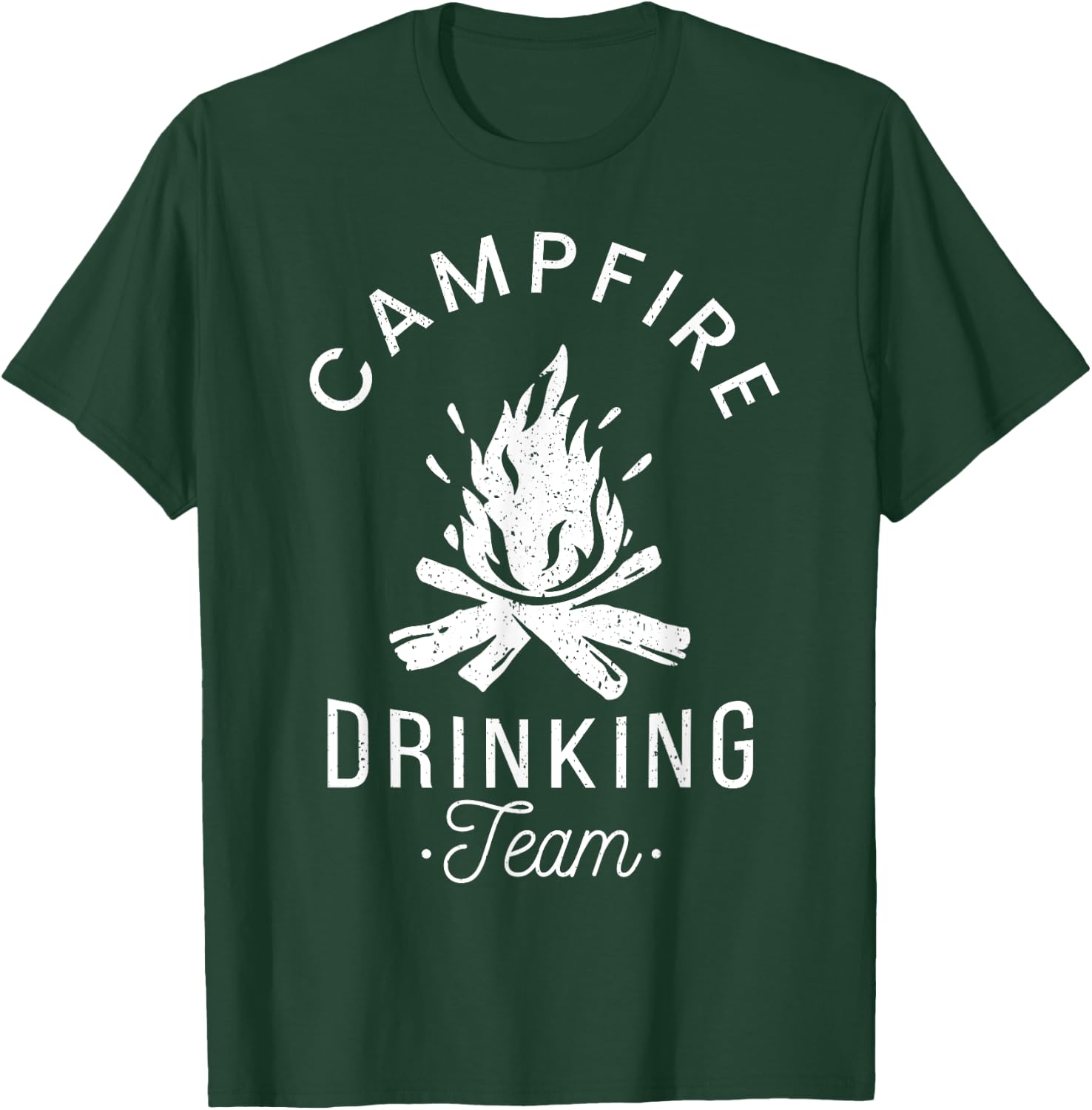 Campfire Drinking Team Camp Lovers Scout Camper T-Shirt - T-Shirt | Forest
