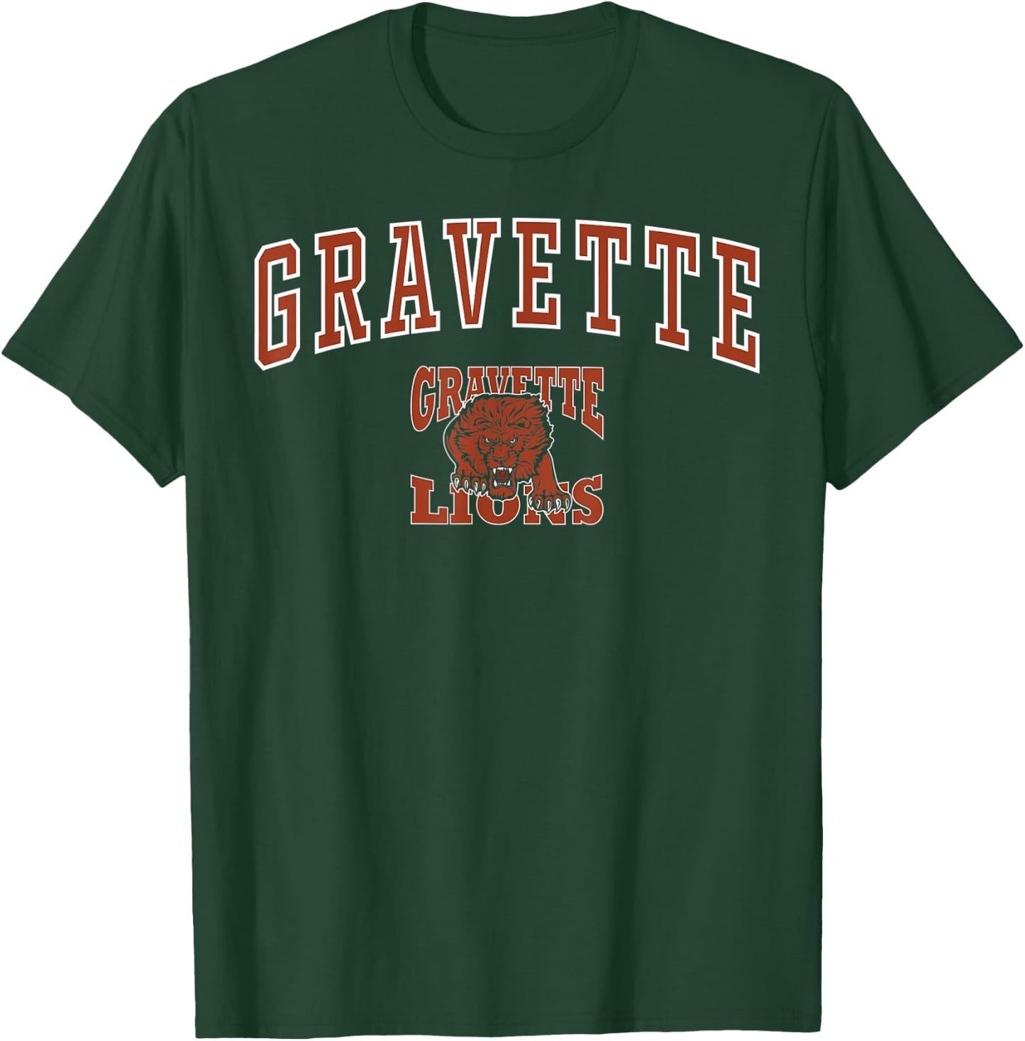 Gravette High School Lions C1 T-Shirt - T-Shirt | Forest