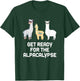 Funny Alpaca Get Ready For Alpacalypse Pun Punny T-Shirt - T-Shirt | Forest