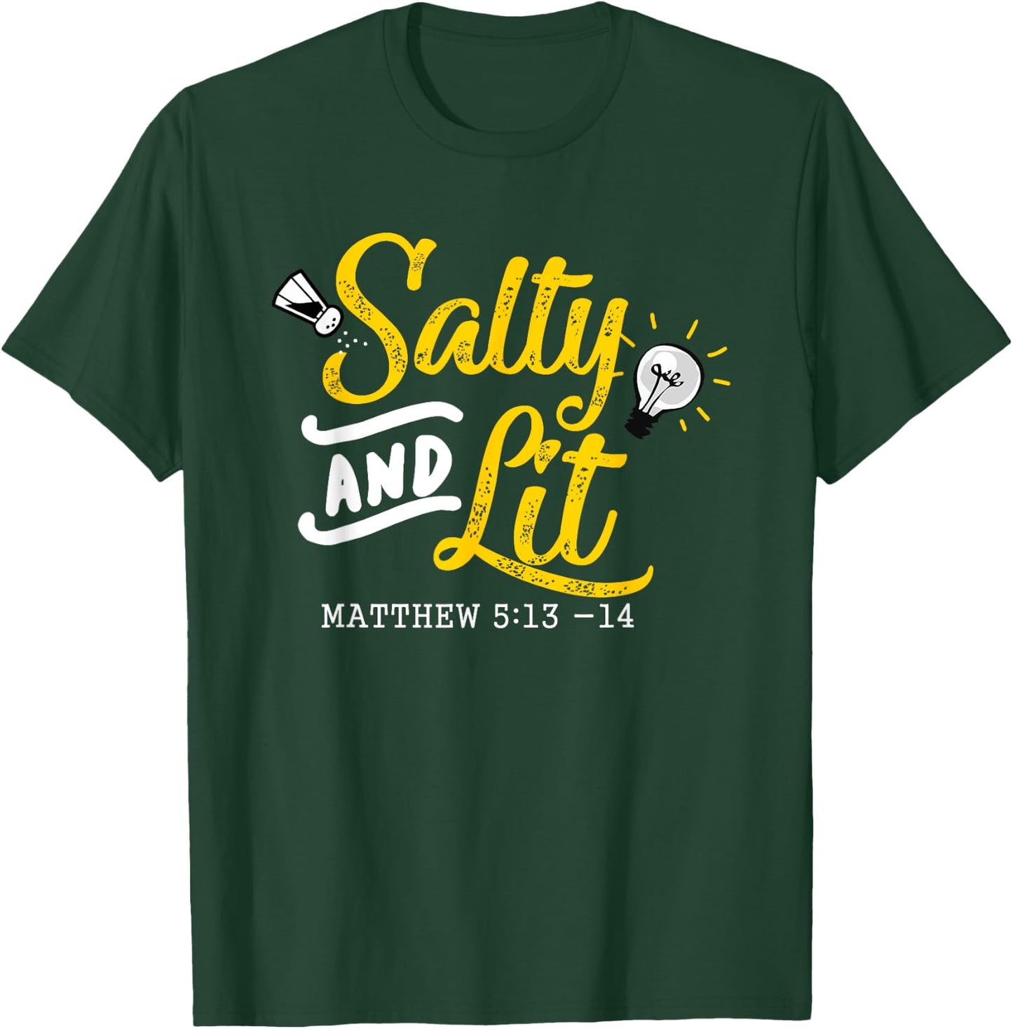 Salty & Lit Matthew 51314 Christian Funny Cute T Shirt T-Shirt - T-Shirt | Forest