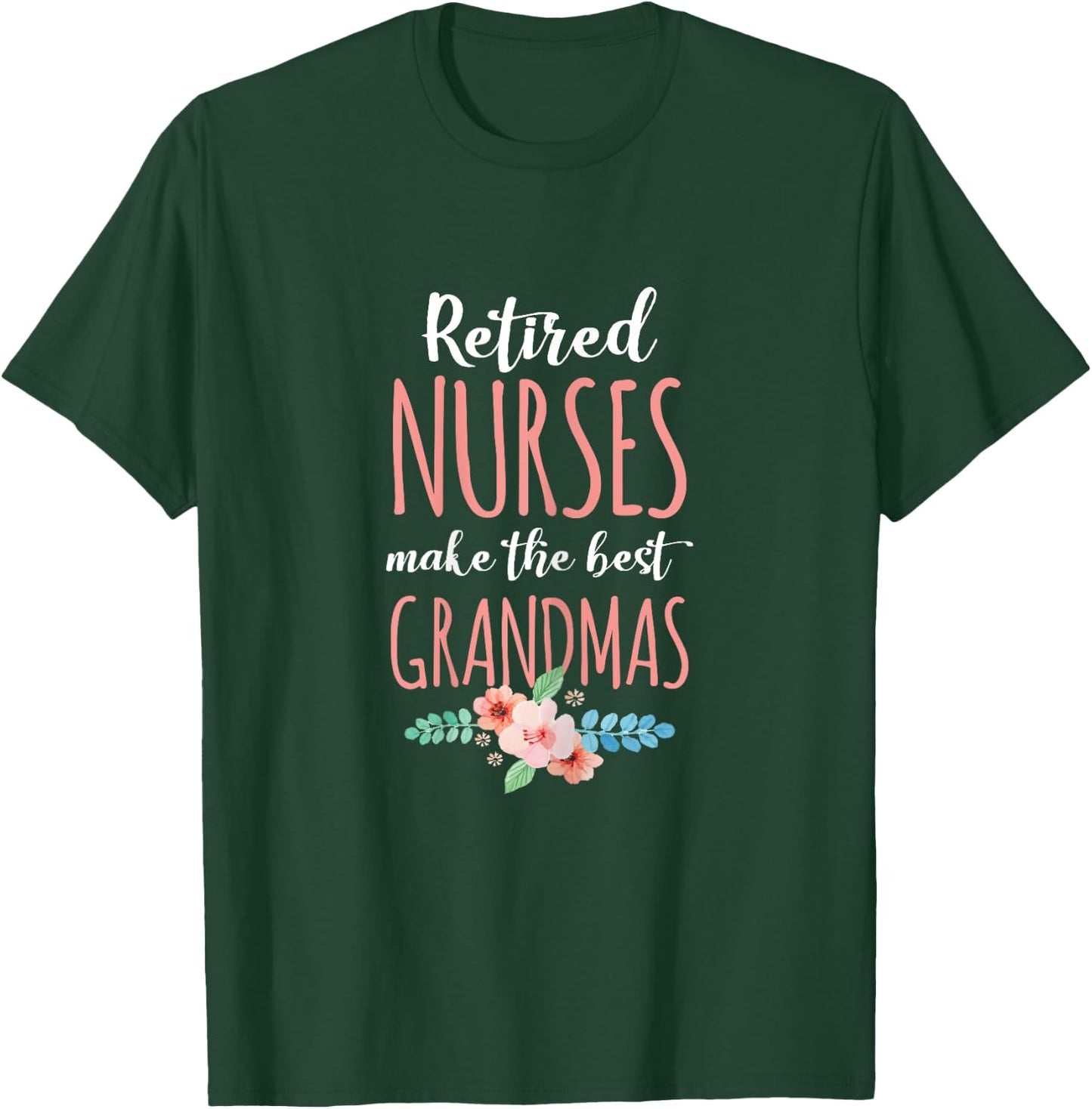 Medical Worker Retirement Gift Retired Nurse Nursing Retirements Gift Grandmas Black X-Small Female Short Sleeve Classic Fit T-Shirt - T-Shirt | Forest