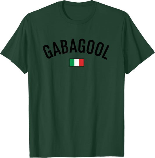Gabagool Italian Flag Funny Mafia Style T-Shirt - T-Shirt | Forest