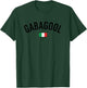 Gabagool Italian Flag Funny Mafia Style T-Shirt - T-Shirt | Forest