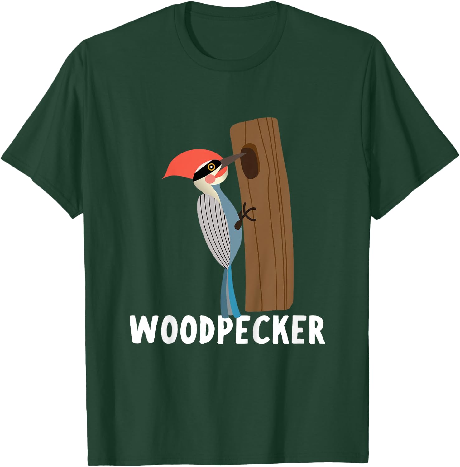 Woodpecker Shirt For Boys Or Girls | Cute Woodpecker Gift T-Shirt - T-Shirt | Forest